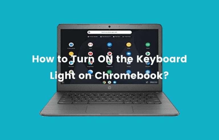 How to turn on keyboard light on Chromebook?