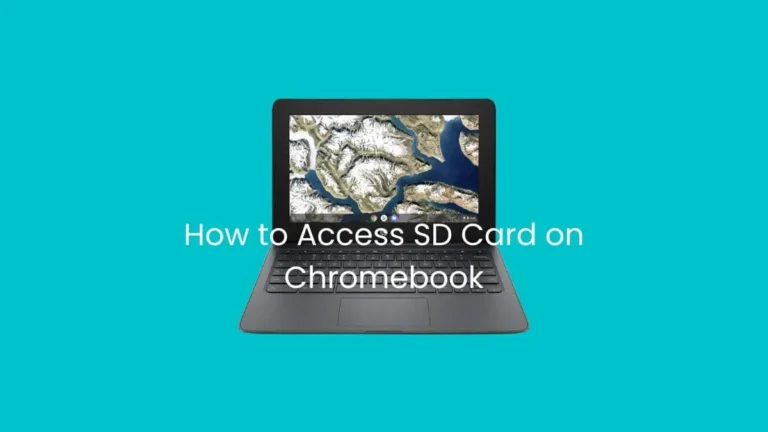 How to access SD Card on Chromebook?