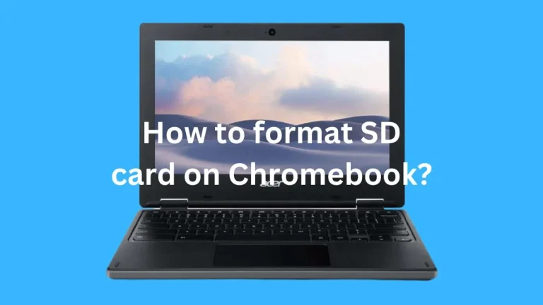 How to format SD card on Chromebook?