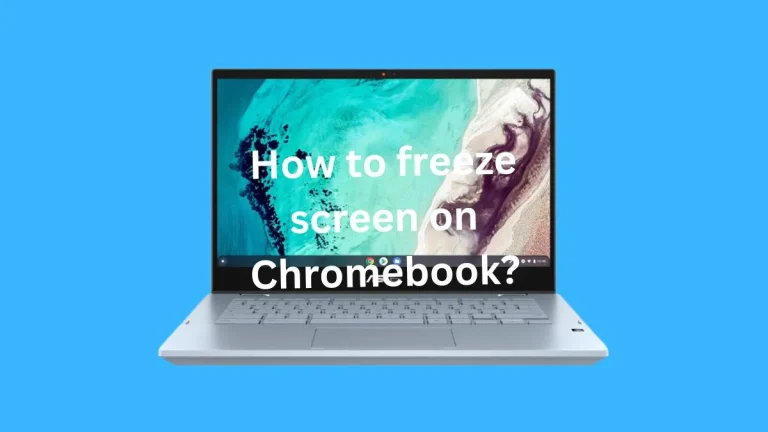How to freeze screen on Chromebook?