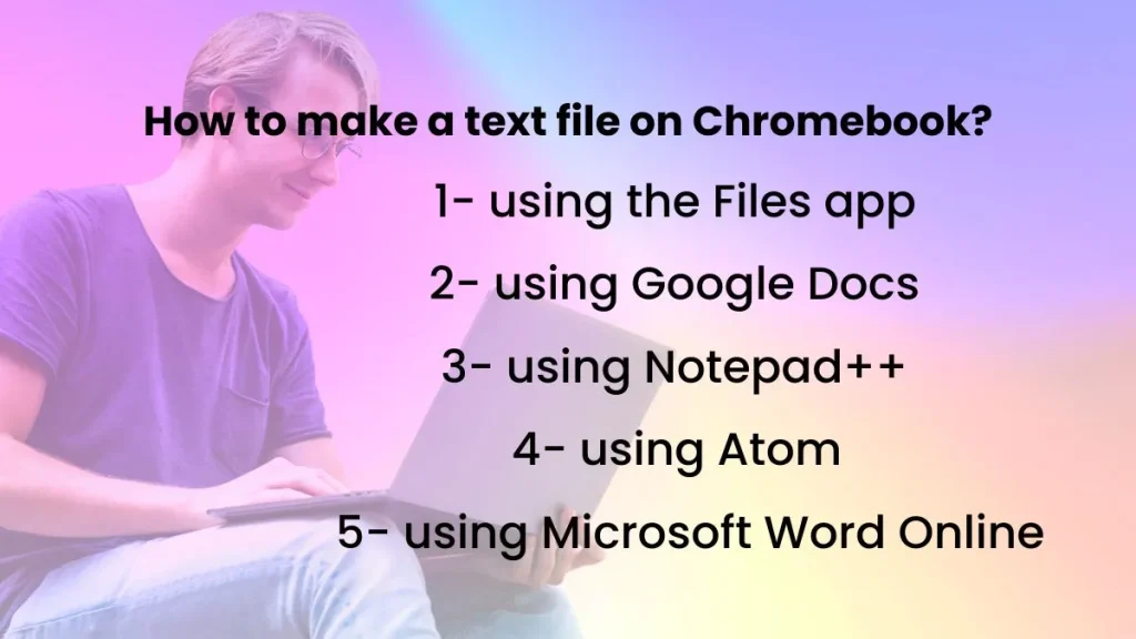 How to make a text file on Chromebook? : info graphics