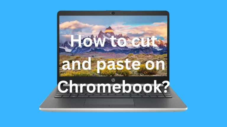 How to cut and paste on Chromebook?