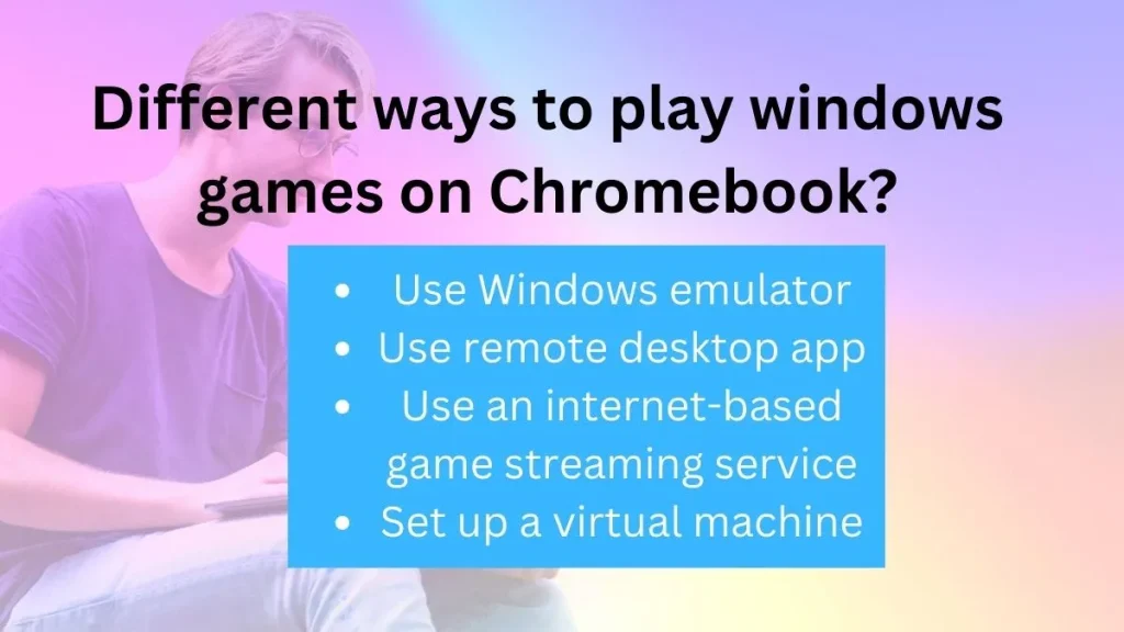 How to play windows games on Chromebook? : info graphics