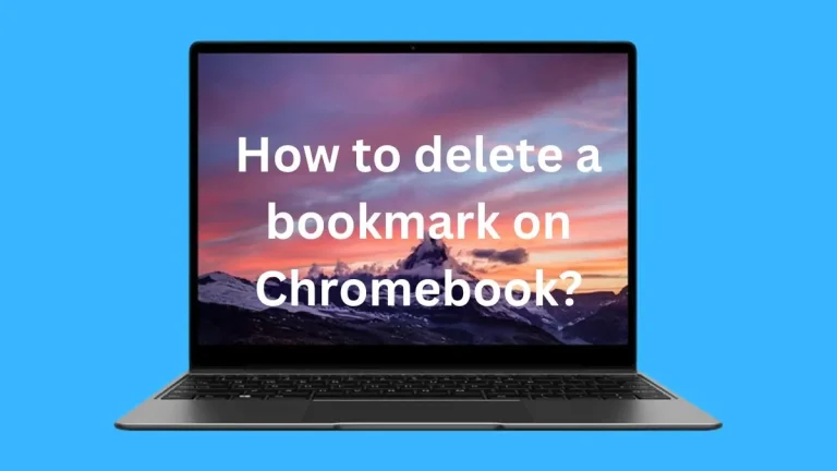How to delete a bookmark on Chromebook?