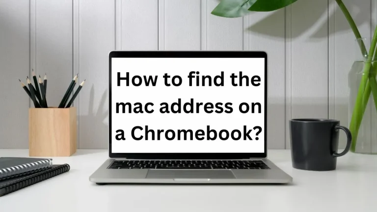 How to find the mac address on a Chromebook?