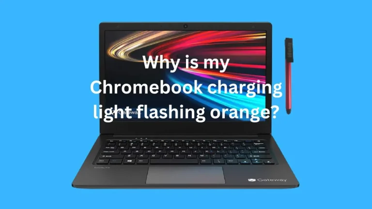 Why is my Chromebook charging light flashing orange?