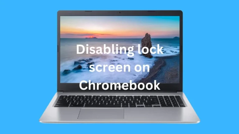 How do i disable the lock screen on my Chromebook?