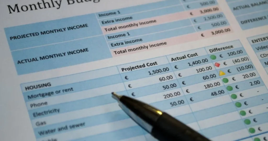 Where should you look to find your current expenses when building your budget?