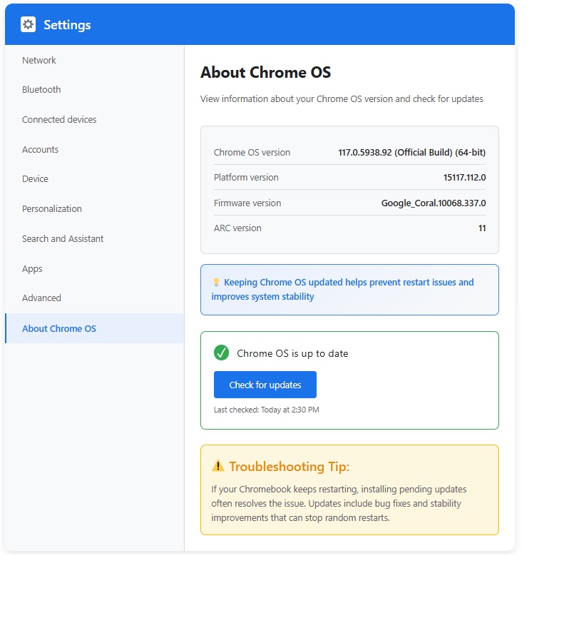 Update Chrome OS